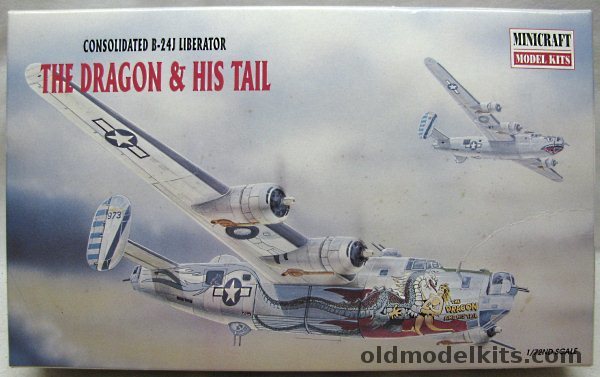 Minicraft 1/72 Consolidated B-24  Liberator The Dragon And His Tail, 11614 plastic model kit